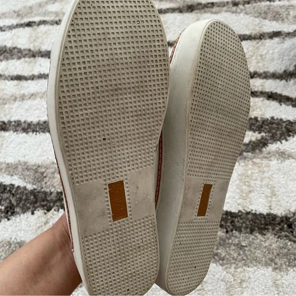 M4DE White Slip Ons